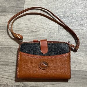 Vintage Dooney & Bourke leather planner organizer crossbody bag